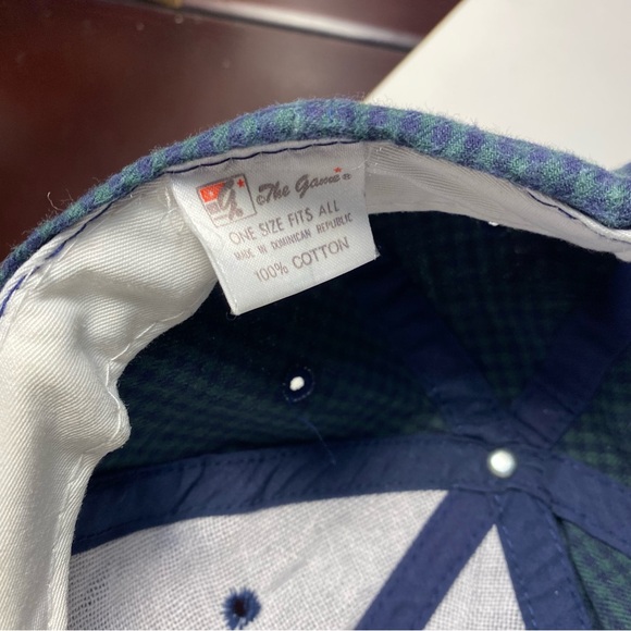 1996 Atlanta Olympics Vintage Blue / Green Plaid Embroidered Vintage Hat - Picture 7 of 9